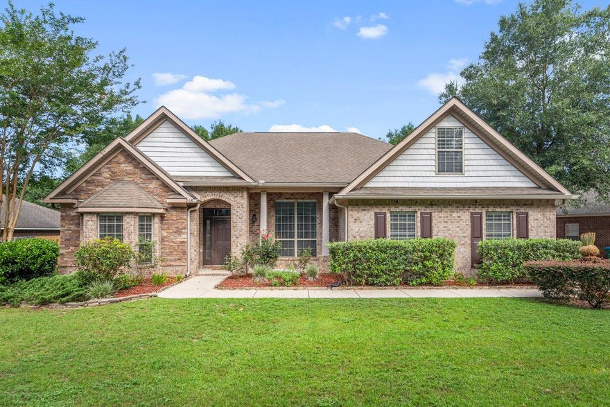 Are you looking for a home that lives large? Come take a look at this beauty with almost 2800 sqft, 3 bedrooms on the main level plus an office and dining room. A huge bonus room upstairs could also be a bedroom, home theater, exercise room - the possibilities are endless. . . The gorgeous eat-in kitchen has wood cabinets, stainless steel appliances including a gas stove, granite countertops and a breakfast bar. The primary bedroom has an adjoining sitting room, ensuite master bath with separate shower, double vanity and a huge closet. Never run out of hot water with a Rinnai tankless hot water heater. This home is located in a beautiful neighborhood and has a fully fenced yard. Call today to schedule your showing!