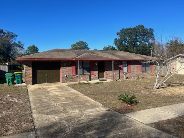 Single story brick home in quiet subdivision. Located just 4.5 MILES West of Hurlburt's main gate. Large back yard. Available Now!! All Coastal Realty Services residents are enrolled in the Resident Benefits Package (RBP) which includes renters insurance, HVAC air filter delivery (for applicable properties) and our best-in-class resident rewards program, and much more! More details upon application.