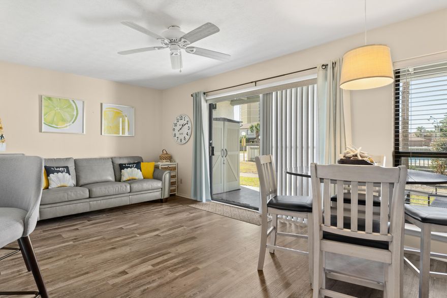 Over $26,000 in rental revenue in 2025! Fully furnished and turnkey ready! Bursting with character and charm, Endless Summer unit D6 is a quaint and fun condo that you will want to see to appreciate! This sun-filled first floor unit is located *directly* beside the community pool and is being sold fully furnished and turnkey ready. Easy beach living is yours, whether you are seeking a sweet short-term rental or a second home option that invites you and your friends to simply enjoy and relax at your leisure. This unit is also situated in the heart of the in the Endless Summer complex, which is located on Front Beach Road near beach access #70 (just across the street). This unit sleeps 4 and has a washer and dryer within the unit--the ease of beach life can be yours!