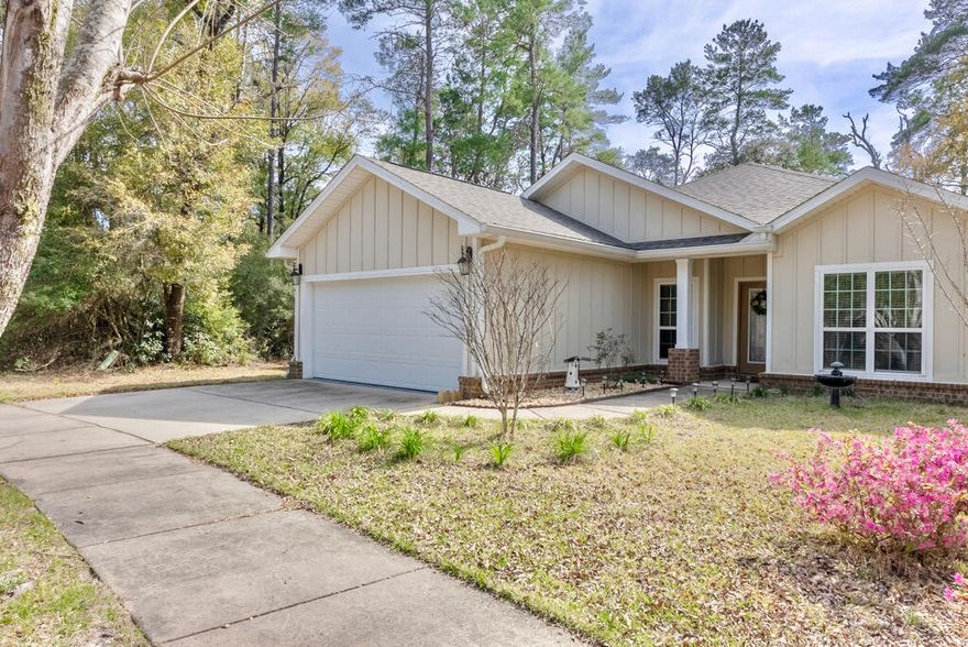 (Highest and best due by 5:00 p.m. on Sunday, March 21st) Like new! Affordable living on the Emerald Coast. The home boasts 1,500 sqft of heated and cooled space along with 3 bedrooms and 2 bathrooms. Many upgrades including granite countertops in kitchen and both baths, beautiful wood floors in the living room, family room, master bedroom, and in one guest room. The house overlooks a common area and has a fully fenced in backyard resulting in plenty of privacy. The neighborhood offers amenities such as a community pool, playground, sidewalks, and nature trail that leads to the water. Conveniently located to great schools and entertainment. Call for more information or to schedule a showing today!