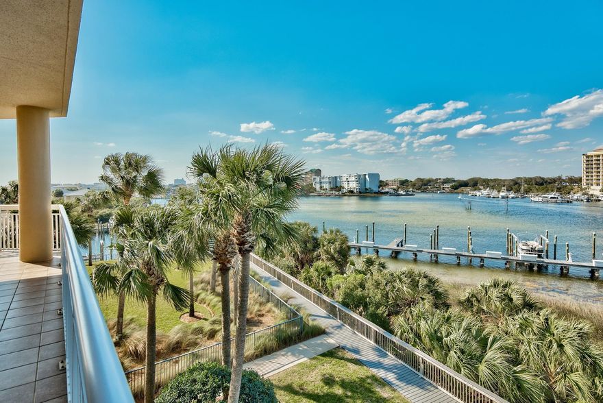 Enjoy panoramic views from the over-sized balconies of this spacious and beautiful 3br harborfront condo. Uniquely situated on Holiday Isle, Harbor Landing perfect for those who enjoy both boating and beaching. Relax on the sugary white sands and turquoise waters from the gated access, hop on your boat for a sunset cruise, or head out to the open waters of the Gulf of Mexico for a day of fishing. Harbor Landing is one of Destin's newest developments and features solid concrete construction, impact resistant windows, and onsite maintenance. Amenities include two pools, workout facility, docs, covered parking and Gated Beach Access. Boat Slip available for additional $100,000.