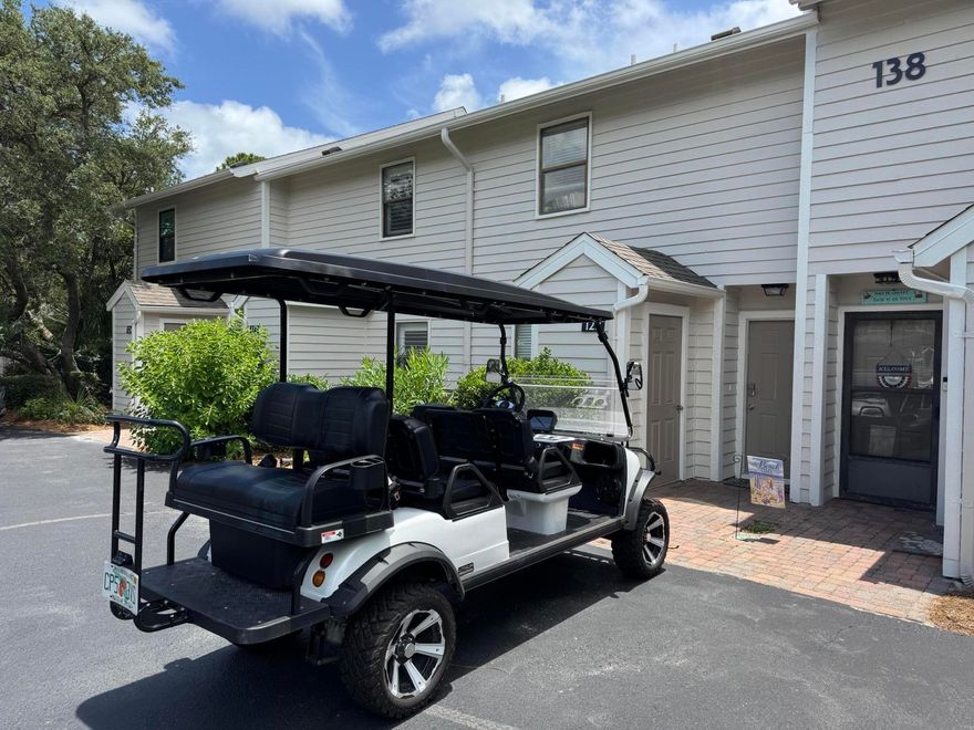 You will fall in love with this beautiful townhouse in Cassine Gardens in Seagrove Beach! 'Hippie Hideaway' stands out in the crowd as an excellent rental property on Air BnB (30k in 2024) while also offering a place to relax and unwind with friends and family. Recent upgrades completed in 2022 include new HVAC, water heater, flooring, ceiling, stove, dryer, tile in bathrooms, lighting, ceiling fans, interior doors, countertops, vanities, kitchen sink, mattresses, and bunk beds. Three outdoor closets provide plenty of storage space for all your beach gear. Located on the front row and an easy walk to 300 feet of public beach! Cassine Gardens has two pools, tennis courts, and a nature trail into the Pt. Washington State Forest. Some of 30A's best shopping, dining, and entertainment options are all within a short bike ride, approximately two miles from world famous Seaside! Sold furnished with some exclusions. Buyer to verify room dimensions and square footage. Golf cart/LSV sold separately. Building freshly painted in 2025.