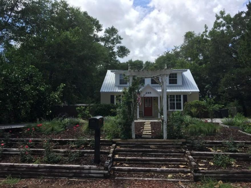 Adorable cottage style house overlooks Tom's Bayou & is 1 minute walk to bayou, 2mi to Eglin's East Gate. Spacious, yet quaint and recently updated throughout. Kitchen has new stainless appliances and granite counters. The 1st story is tile and wood, the 2nd is carpeted. Complete remodel (incl. electrical & plumbing) in 1997. New metal roof in 2015 that meets requirements for insurance discount. The house has great storage inside and two sheds totaling about 500ft2; new shed(12x20) has electric.