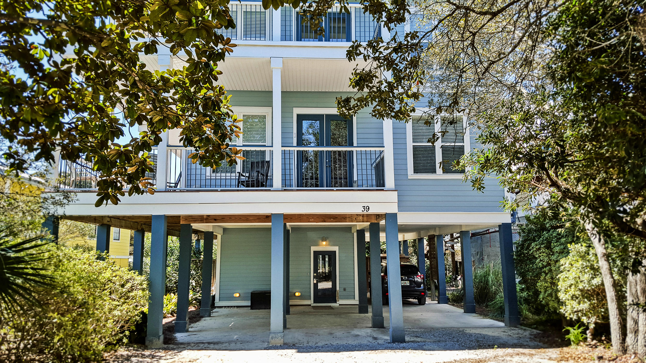 Located 2 blocks east of SEASIDE in quaint Old Seagrove Beach, nestled among oaks & Magnolias. Just in Thyme' offers gorgeous GULF VIEWS from its 2nd & 3rd floor wraparound porches. Catch so many vistas of the Gulf of Mexico. Impressive water views from 7 interior rooms, including 3 upstairs bedrooms, top floor den, as well as from the 2nd floor living & dining rooms. *Home is on 1st block back from the beach. Also, enjoy the private, fenced backyard with heated pool & covered deck - a full bath is within reach. Home accommodates large vacation groups with 2 living areas, a bathroom for every bedroom, & wide open interior and exterior areas. 2014 rental history of $132K & 2015 history of $108K with owner usage during peak weeks.