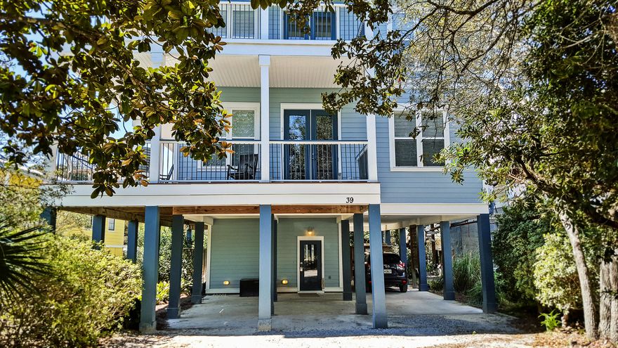 Located 2 blocks east of SEASIDE in quaint Old Seagrove Beach, nestled among oaks & Magnolias. Just in Thyme' offers gorgeous GULF VIEWS from its 2nd & 3rd floor wraparound porches. Catch so many vistas of the Gulf of Mexico. Impressive water views from 7 interior rooms, including 3 upstairs bedrooms, top floor den, as well as from the 2nd floor living & dining rooms. *Home is on 1st block back from the beach. Also, enjoy the private, fenced backyard with heated pool & covered deck - a full bath is within reach. Home accommodates large vacation groups with 2 living areas, a bathroom for every bedroom, & wide open interior and exterior areas. 2014 rental history of $132K & 2015 history of $108K with owner usage during peak weeks.