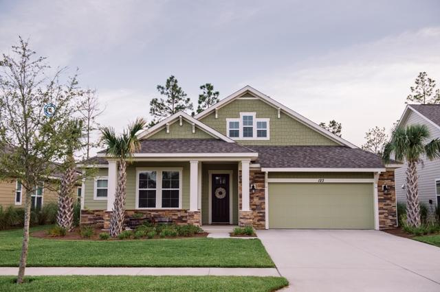 Breakfast Point Gem on popular Cedar Hammock Lane! The popular Vermillion floor plan boasts a split bedroom layout with 4 bedrooms and 3 baths, highlighted by numerous wonderful upgrades. The main room, breakfast nook and kitchen are featured in one large open space highlighted by a large, fabulous island in the kitchen along with stainless appliances and a modern tile backsplash. Gorgeous wood floors, bead board, custom trim work, upgraded lighting and high ceilings add a nice feeling of warmth combined with luxury. The master suite is quite large and includes dual vanities, garden tub, separate shower and large walk-in closet, all highlighted by fantastic upgrades and finish work. The covered rear patio is roomy, overlooking a quaint, low-maintenance rear yard.