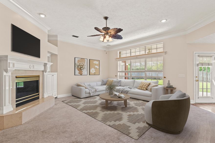 CURRENTLY UNDER CONTRACT, SELLER WILL CONSIDER BACKUP OFFERS **LENDER INCENTIVES: Closing cost credit and/or rate buy-down available from preferred Lender. Contact Listing Agent for more information.** This custom brick beauty at 106 Harrison Place blends quality construction, timeless features, and a location close to everything that matters. Tucked into the heart of Panama City, this home offers character and comfort with a functional, open layout. You'll find tall ceilings, crown molding, a gas fireplace, and abundant natural light. The kitchen flows into a sunny breakfast nook, with a breakfast bar perfect for everyday living or casual entertaining. The primary suite includes space for a sitting area, direct patio access, and a spacious bath with a jetted tub, dual vanities, a separate shower, and a walk-in closet. One of the additional bedrooms can easily serve as a dedicated home office or flex space. The fully fenced yard, covered patio, and all-brick exterior make upkeep easy inside and out. Ideally located in the well-kept Harrison Place community, you're just minutes from Tyndall AFB, NSA Panama City, Gulf Coast Regional Medical Center, ECP Airport, and some of the area's most popular dining, retail stores, waterfront spots and the beach. Whether commuting, traveling or just enjoying the Florida lifestyle, this home puts you in the center of it all. With a brand-new roof and fresh interior paint, this one is move-in ready and waiting. Call or text to schedule your private tour today.