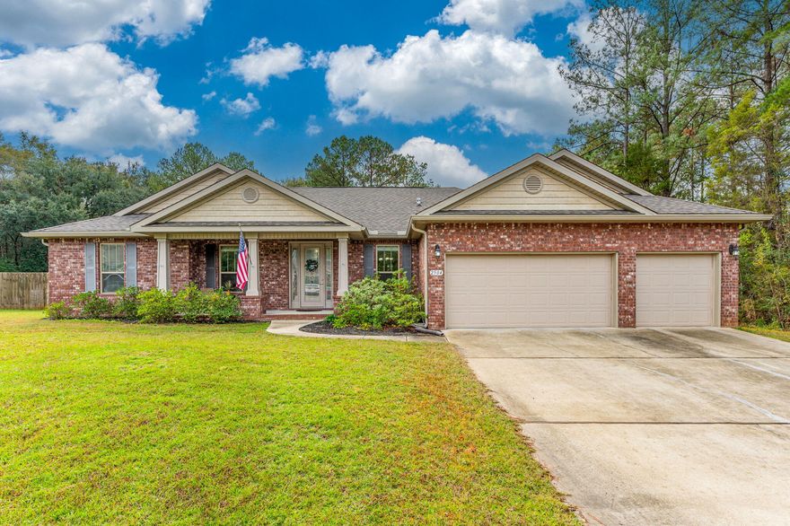 Stunning 4 true bedrooms (with an additional 5th bonus room!), 3 FULL baths, and a 3 car garage home located on almost 1/2 acre! Detailed finishes, from bullnose corners to ceiling fans, all the upgrades are checked. The kitchen is the center of activity and open for a continuous space feel. Plenty of cabinets, huge pantry, stainless appliances, breakfast bar, and island are just the start of the kitchen upgrades. The primary bathroom boasts a stunning walk in shower in addition to the garden tub. Split bedroom floor plan for privacy including private hall bedroom 4 and bathroom. Whole home water softener. The exterior is just as amazing as the inside, with a fully fenced backyard, covered porch, pool, RV hookup and RV size gate! Transferable termite bond as well! Come see this gem!