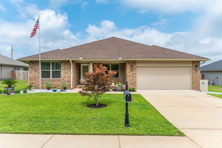 Fantastic and immaculate 4 bedroom 2 full bath home located in north Crestview on a beautiful landscapped .27 acre lot. Home was built in 2020 but looks like it is brand new so why deal with the hassle of new construction when this one is move in ready. Spacious open living room ready for entertaining family and friends. Kitchen is open to the living room and provides ample cabinet and granite counter space to meet all your cooking needs. The split floor plan provides privacy as you retreat to the large master bedroom. Master bath is equipped with dual vanity, separate tub and shower and plenty of closet space. Check out the back covered porch providing the perfect setting to enjoy your morning coffee or those Saturday BBQ's as the kids and family dog play in the fully fenced in backyard.