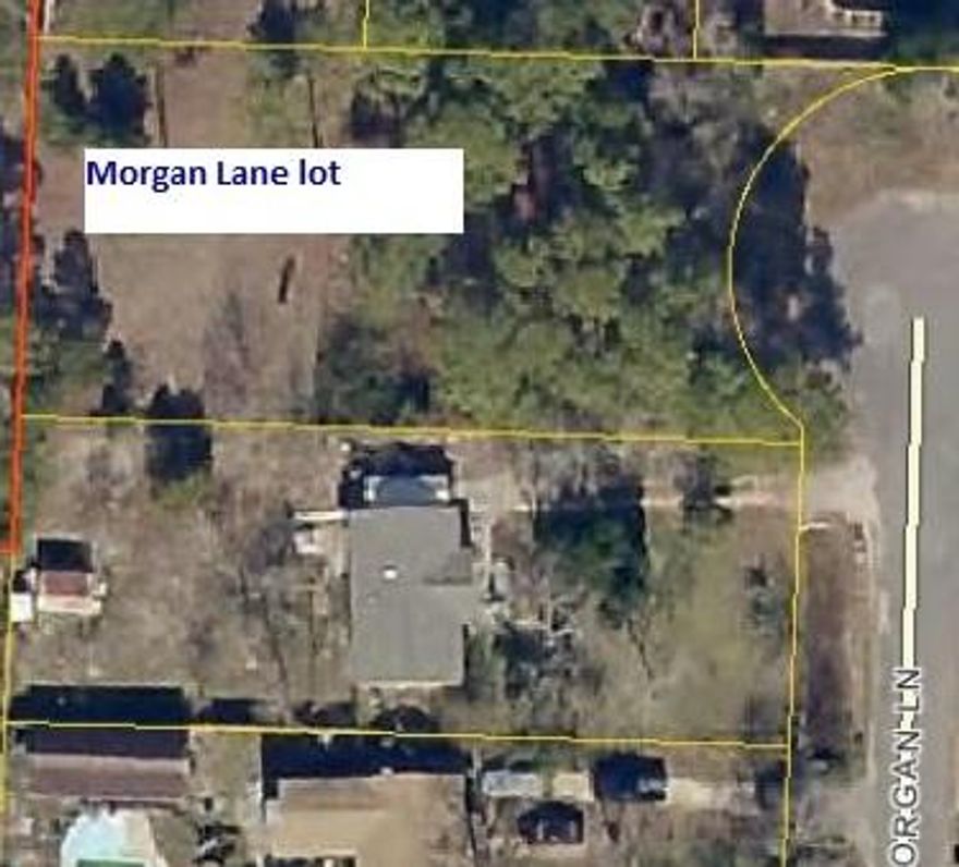 This .39 Acre Lot is on the left at the end of the cul-de-sac of Morgan Lane. It is buildable! The lot is Beautiful and three brand new homes were recently built behind it. There is a small culvert across the front. A new owner can get a permit for placing a pipe there and covering it. This is a quiet street, close to the Bases and Beaches! A PERFECT setting to build your Dream Home! Drive by to view it today!