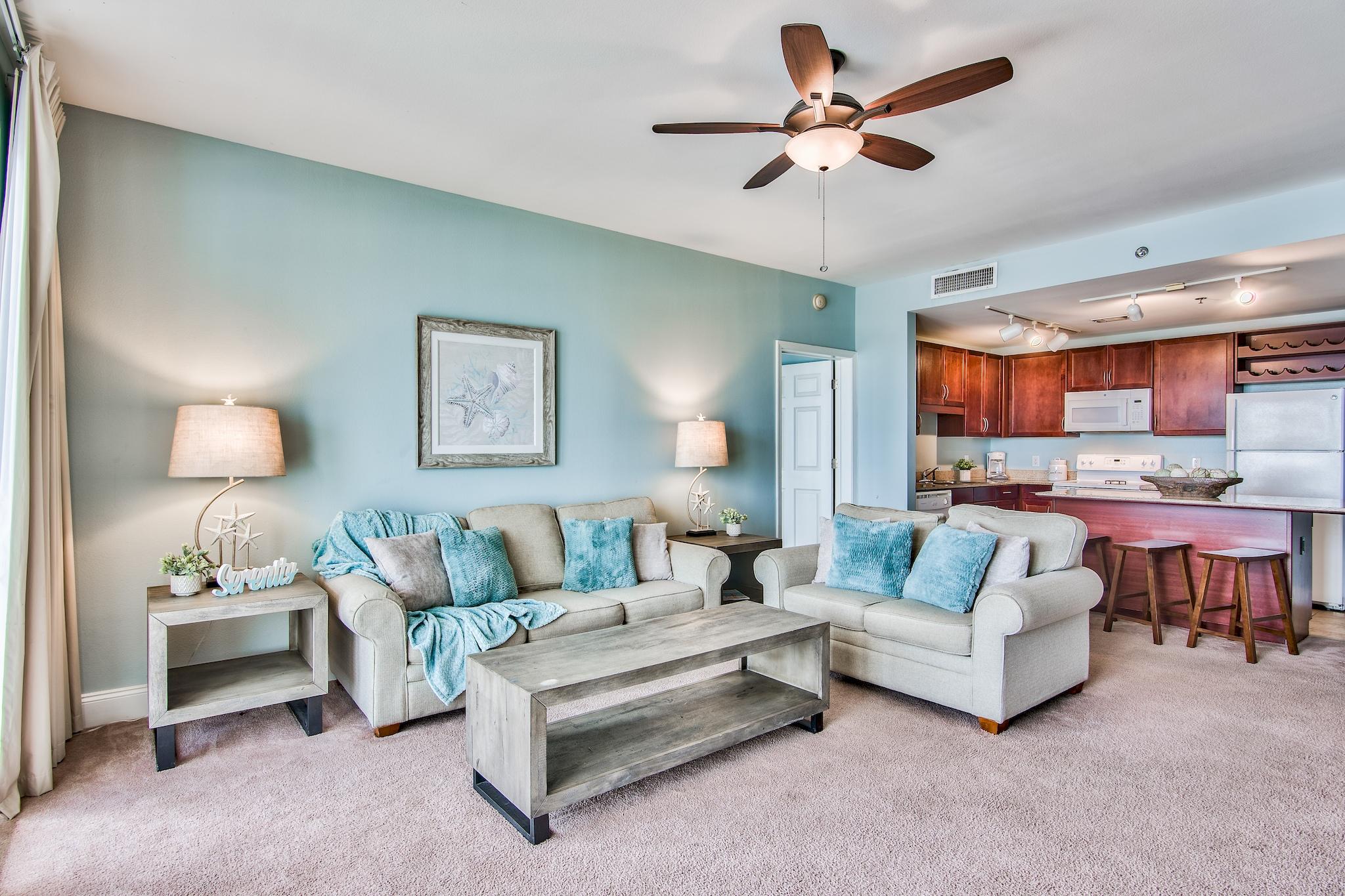 Laketown Wharf Resort Is In The Heart Of All The Fun & Excitement In Panama City Beach Just Steps Away From The World's Most Beautiful White-Sand Beaches, Shopping, Dining & Entertainment. This Beachside Resort Offers Unparalleled Amenities With Convenient Beach Access, 5 Unique Pools, A Kids Funscape Playground, Splash Bar & Grill, Gulf View Fitness Center & Covered Garage Parking. Laketown Wharf Offers A Variety Of Views Including The Gulf Of Mexico, Lake & Golf Course. Enjoy The Nightly Fountain & Light Show & Market Shops Along The 52,000 Square Feet Of Lakefront Boardwalk. This Residence Has 2 Bedroom, 2 Baths, Bunk Room & Can Easily Accommodate Over 6 People.