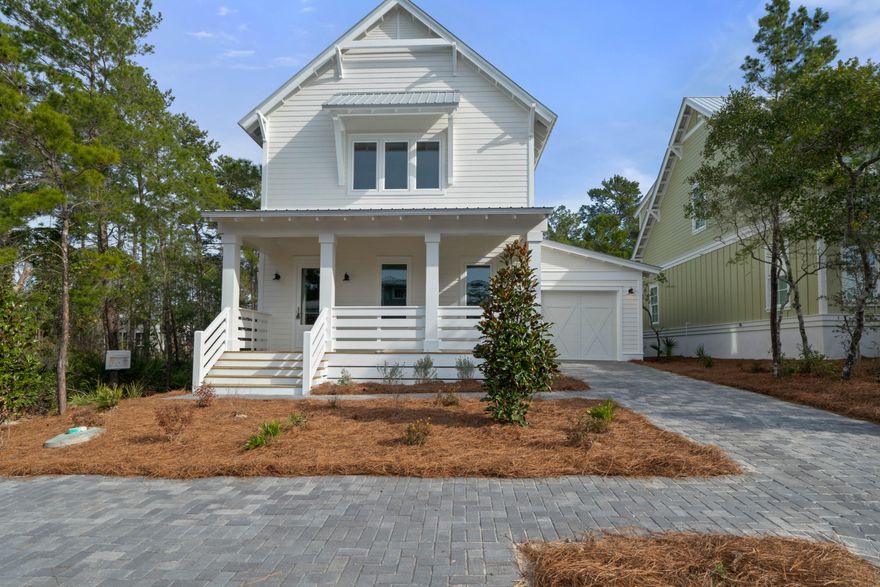 Check out this Beautiful 5 Br home in Blue Mountain Beach. Situated on a lake, across from the neighborhood pool, adjacent to Redfish Village, and near the beach, this home is perfect for a vacation rental or weekend getaway. The architecturally distinct exterior features wood corbels, eve brackets, solid beams, and columns. The interior is equally as impressive with brick accent wall, fireplace, cypress beamed ceilings, extensive craftsman trim, and detailed tile back-splash and surrounds throughout. There are three masters suites with one on the ground level and the other two up. The chef will love the gas, GE Cafe' range and expansive kitchen island. The screened in porch provides a perfect place to enjoy the peace and tranquility of the lake. Schedule your exclusive showing today!
