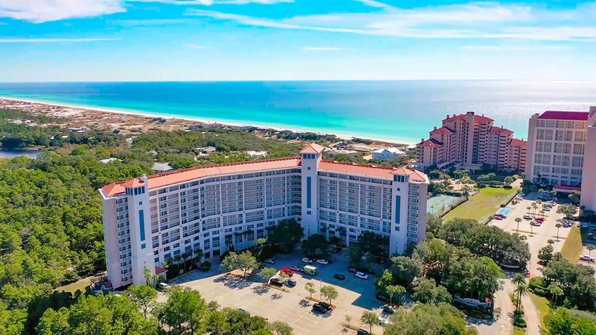 Enjoy this coastal paradise at The Summit at Tops'l Beach Resort in beautiful Miramar Beach! This beautifully appointed 2-bedroom, 2-bathroom condo has an unobstructed view of Tops's Presevrve all the way down down to the beautiful white sandy beaches of the Gulf of Mexico.  This unit is a blend of comfort, style, and convenience, all just steps from the sugar-white sands and sparkling waters of the Gulf of Mexico.Key Features:Spacious Living: Bright and open floor plan with expansive windows that flood the space with natural light and showcase breathtaking views of the resort grounds and surrounding area.Fully Equipped Kitchen: Modern kitchen with stainless steel appliances, granite countertops, and ample storage space--ideal for preparing meals after a day at the beach. Spacious Bedrooms: The master bedroom features a king-sized bed with an en-suite bathroom, while the guest bedroom is set up with twin beds.  
Private Balcony: Enjoy your morning coffee with an unobstructive view of the sunrise over the sparkling Gulf of Mexico on your private balcony, with stunning views of the resort's lush landscaping.
Updated Bathrooms: Both bathrooms are stylishly updated with contemporary fixtures and ample space for comfort.
Resort Amenities: As a guest of The Summit, you'll have access to a wealth of amenities, including multiple outdoor pools, tennis courts, pickleball,  a fitness center, a hot tub, and private beach access.
This beautifully furnished unit comes with all the comforts and conveniences you need for a perfect getaway or a second home, with great rental potential for investors.

Located in the heart of Miramar Beach, you'll be just minutes from popular dining, shopping, and entertainment options, including Grand Boulevard and Silver Sands Premium Outlets.

Don't miss this opportunity to own a piece of paradise at The Summit at Tops'l Beach Resort. 