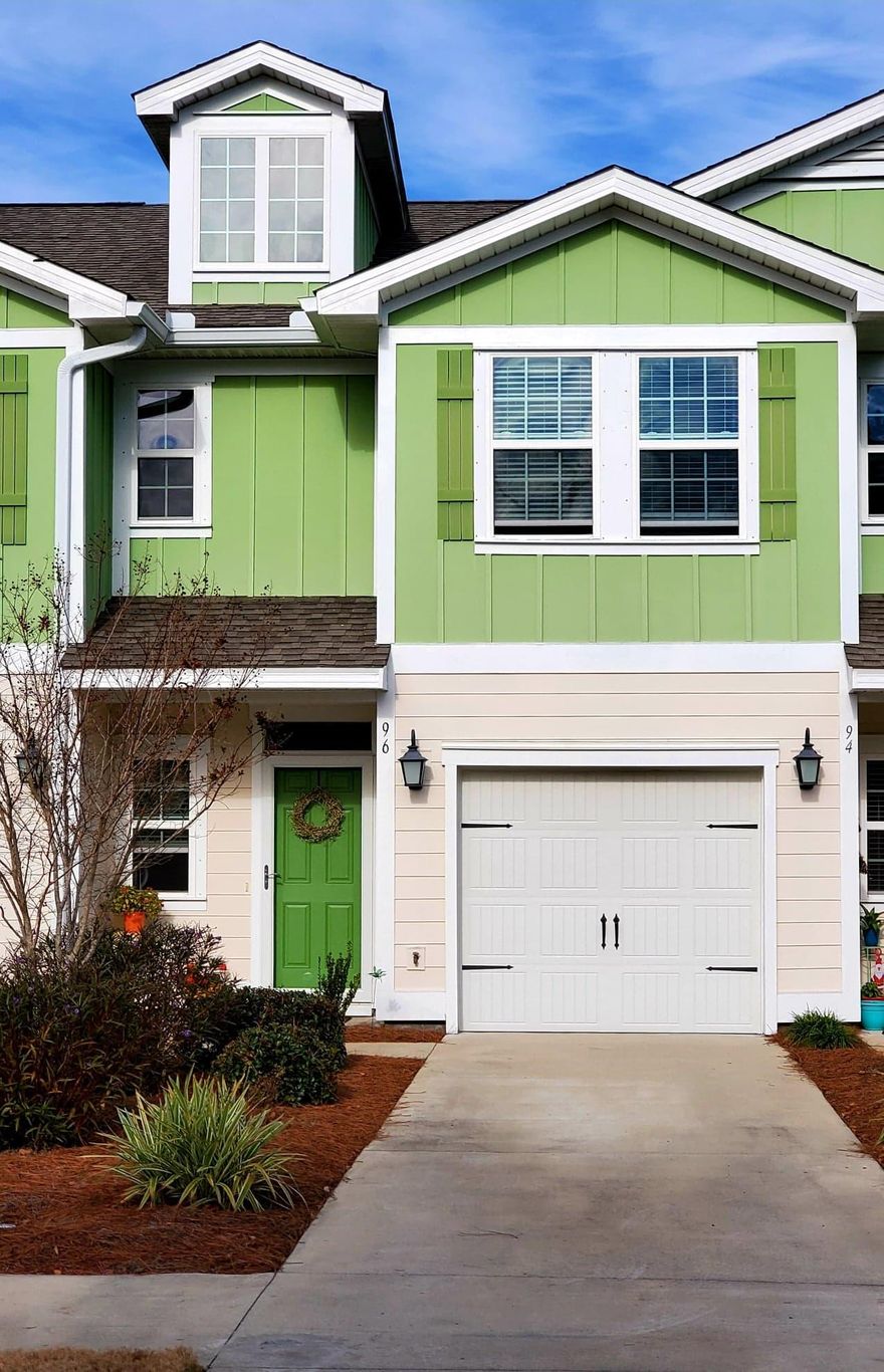 Impeccable townhome in one of the best neighborhoods on the West end of PCB! Whisper Dunes community is beautifully maintained with a sizeable community pool and cabana. This cozy townhome has beautiful granite countertops,in the kitchen and bathrooms. The first floor has a soft brown LVP flooring with carpet in the bedrooms. The fenced in yard. has a back access that leads right to the path to the pool! This adorable home is also located about 5 miles from all the fabulous shops at Pier Park and the 30A corridor. The beach is just blocks away!!  Come live in the center of it all! All measurements are estimated and should be verified if deemed important.