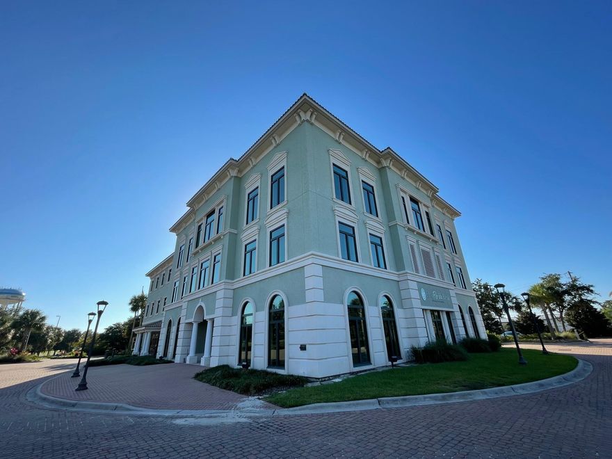 Very nice office space on the 2nd Floor of the 1st Florida Bank Building located in West Destin along Main Street & 98 Palms Blvd.  The space can be accessed via internal elevator which opens onto the 2nd floor foyer.  The space has nice double door entry into a large reception area with 7 executive windowed offices, nice conference room & commons area restrooms.  This professional setting is offered at $17/SF base rent + $5/SF triple net fees (which includes electricity) + sales tax.