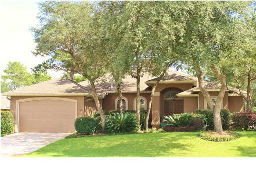 Don't miss your opportunity to own this exquisite, FOUR BEDROOM home with a private screened-in POOL, in the exclusive development of Chardonnay Estates. This home is perfectly situated in the area of Bluewater Bay, close to the beaches and shopping in Destin, the bay front Maxwell/Gunter Recreation Area, and Eglin Air Force Base. Upon entering, you will appreciate the two living areas separated by a GAS FIREPLACE, high 11' ceilings and double tray ceilings. With a desirable split floor plan, there are two bedrooms on each side of the home. It is a perfect home for entertaining with a spacious chef's kitchen with GAS STOVE and STAINLESS appliances. The kitchen also has gorgeous cabinets, tons of storage, and GRANITE countertops. For the wine connoisseur,