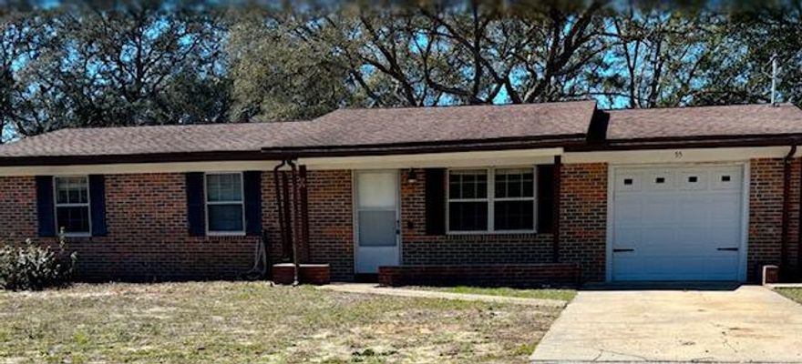 AVAIL: 2/22. SEC DEP = $1,675, CAN BE BROKEN UP IN 2 MONTHLY INSTALLMENTS IF QUALIFIED. 2 pets allowed upon Owner's approval. Welcome to this lovely ranch style home in the desirable Shalimar location. Close to schools, restaurants, beach & bases. This single-story residence has new carpet, new paint, new refrigerator w/ an ice maker, new water efficient master bathroom toilet, ceiling fans, a large eat in kitchen w/ a pantry & a 1 car garage w/ a whisper quiet auto opener, shelving, utility sink & washer & dryer hookups. Relax on either the covered front porch or open back patio w/ a large chain link fenced backyard. Don't miss out on the opportunity to make this charming house your new home! Sorry, no smoking allowed.