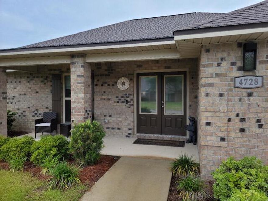 Located in the Gated Community of Chanan Estates with 4 Bedrooms, 2 1/2 Baths plus an Office. This home offers an open floor plan. The kitchen has white cabinets, granite counter tops, black stainless appliances, a breakfast bar, pantry and an island. The office is located right off the kitchen as well as the half bath. The family room is spacious and there is a formal dining room. The master bedroom has a tray ceiling while the master suite comes complete with double sinks, granite counter tops, a garden tub a separate tile shower and a walk in closet. One of the additional bedrooms is located in the front of the home while the other two are in the back with the shared bathroom. Out back there is a fully fenced in yard for privacy.