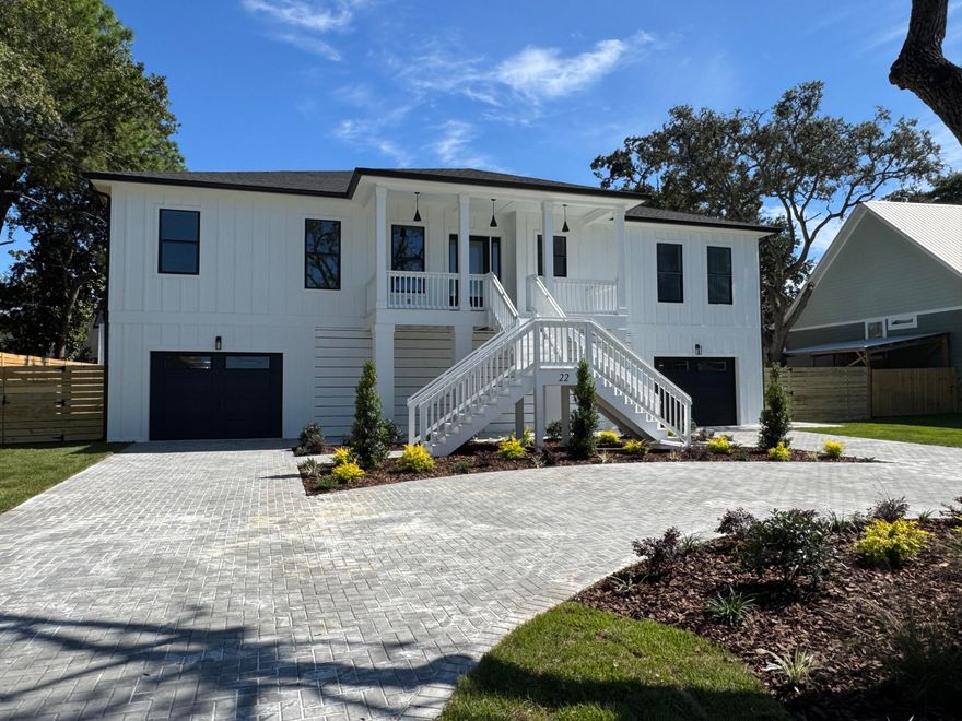 Location, Location, Location is the first key feature that comes to mind when thinking of this amazing new build dubbed your next home. It's located within a hidden oasis of Shalimar steps away from the bay with a view that would drop any jaw. The builders took their time on this one as its whispers luxe with 10 ft ceilings throughout, crown molding, Kitchen-aid appliances, white Carrara countertops, 4 car garage tandem parking, Custom walnut shelving throughout, Custom marble accent wall with 75-inch electric fireplace and 85-inch TV, covered front and back porches perfect for evening sunsets and morning coffee, tankless gas water heater with recirculation pump, Generac generator, driveway concrete pavers, landscape carpeted with zoysia grass and conduit already in place for future landscape lighting. Open cell insulation in attic and closed cell underneath floor area which helps with electric bills. The home's finished floor elevation is 3.9 ft above the AE flood zone so great for homeowners' insurance premiums.  8-foot solid core doors throughout.  This beautiful home is only 2.6 miles from Eglin AFB, 20 miles from Duke field, 10 miles from Hurlburt field, less than 4 miles from Destin's beautiful white sand beaches, less than 3 miles from highly rated schools and less than 2 from shopping centers and amazing eateries!! Schedule your showing today, this brand-new luxe home will not last! Professional Pics Coming Soon! 4 bedrooms plus 1 flex / Office! Plenty of storage space & room for golf carts! 