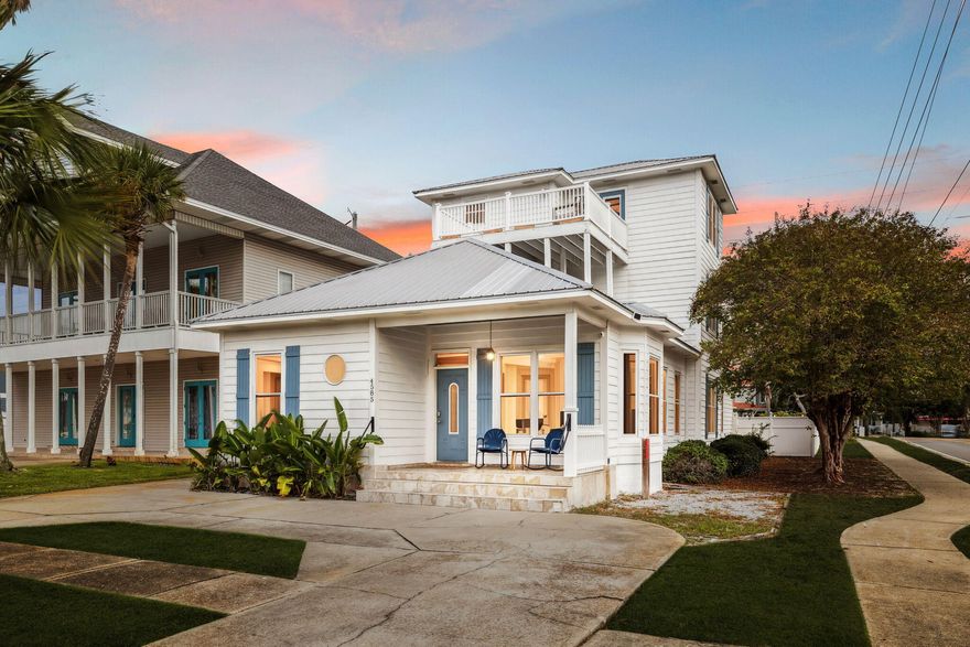 From sunny afternoons to starlit evenings, 4585 Luke Avenue is where fun, relaxation, and memorable moments come together. Just blocks from the Gulf's white sands, this seven-bedroom, four-and-a-half-bath home offers bright, open living spaces designed for connection, from the sleek, well-equipped kitchen to spacious dining and lounge areas perfect for sharing meals and laughter. Each bedroom provides a private retreat, while gathering spaces are made for everyone to come together comfortably. Outside, a backyard oasis awaits with a sparkling pool, hot tub, firepit, grill, covered patio, and outdoor dining area, all framed by lush landscaping and plenty of space for guests to mingle. With the beach, shopping, and dining just minutes away, 4585 Luke Avenue is more than a home, it's a  vibrant Destin escape built for entertaining, relaxing, and creating unforgettable memories with family and friends.