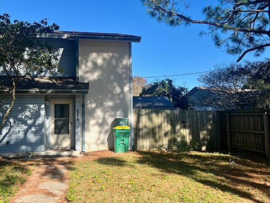 MOVE IN SPECIAL!!! $300 off first months rent if moved in by 3/20/25. Come check out this newly renovated 2-bedroom 1.5 bathrooms townhome located in Destin! Walk into an open floor plan on the first level with the living room, kitchen and dining room, as well as a laundry room that offers hook ups. Walk upstairs to two large bedrooms and a beautiful, shared bathroom. This home offers LVP throughout as well as newer paint. Out back there is a patio area to enjoy the fenced in back yard. Pets may be considered pending owner approval and a nonrefundable pet fee. No smoking allowed.