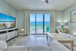 ESTABLISHED 5TH FLOOR GULF FRONT RENTAL averaging $47,529/YEAR since 2022, currently on track to hit $45,000+ in 2025 in Celadon Beach Resort. Bookings are February through October with no long term winter rentals. This COMPLETELY UPDATED, FULLY FURNISHED 1BD/2BTH/BUNKS unit is in PRISTINE condition and is a direct reflection of the time and attention that the owners have invested in making this a TRULY SPECIAL DESTINATION EXPERIENCE for each of its guests. UPDATES/UPGRADES include top of the line LVP THROUGHOUT THE ENTIRE UNIT, SHAKER style KITCHEN CABINETS, gorgeous QUARTZ COUNTERTOPS, CUSTOM VANITIES, STAINLESS APPLIANCES, including side-by-side fridge with EXTERNAL WATER & ICE DISPENSER, FULL SIZE LG SMART WASHER & LG DRYER W/STEAM and built-in intelligence, heavy duty PATIO FURNI TURE and more! In addition, there are the COUNTLESS SPECIAL TOUCHES that guests have each come to experience in this immaculate unit. No expense has been spared. Extras are all around. HIGH END LINENS, BAMBOO SHEETS, ORIGINAL ART & DECOR, SPA LEVEL towels, soaps, shampoos & lotions, array of drink and barware, SELECTION OF COFFEES & spices, and to each guest's enjoyment and surprise, they are met with CUSTOM MADE CHARCUTERIE TRAYS, a SELECTION OF LOCAL CRAFT BEERS, BOTTLED WATERS, and for SPECIAL OCCASIONS, a VARIETY OF GOODIES from CAKE to CHAMPAGNE, all accompanied by a custom handwritten note welcoming them, and wishing them a memorable stay! Owners have paid for beach service chairs & umbrella through October. New owner will have the option to renew, and existing home warranty will transfer.
Inspired by their love for turtle themed decor, unit 507D was named "TURTLE COVE @ CELADON RESORT" by its owners in 2021. It is the realization of the owners' creativity and desire to create something truly special. Striving toward making each guest's stay their most memorable, the over-the-top hospitality and brilliance in marketing, have resulted in excellence in guest satisfaction, and one of the most successful 1bd/2bth gulf front condominium rentals in Panama City Beach. "Turtle Cove at Celadon Resort" has been established over the internet through its Facebook and Instagram pages, and is immediately recognized in online search results. The comments and reviews are a true testament to the amazing experiences and genuine hospitality felt by the guests, who in turn come back to visit year after year.
Located on the WEST END of Panama City Beach, Celadon Beach Resort offers the best of both worlds, as it sits away from high traffic areas, yet is walking distance to one of the area's most popular restaurants, and only minutes away from additional eateries, entertainment, shops and activities in PCB and the 30A corridor. Visit the new Pirates Voyage Dinner & Show, or experience the new Topgolf location with golf games for all skill levels. Enjoy water sports activities, or explore the hundreds of shoppes in Pier Park 2.5 miles up the road, or just relax at the beach, listen to waves of the emerald green waters, and watch the dolphin swim by, while digging your toes into the sugary sand while soaking up the beautiful Florida sunshine! This luxury resort offers many amenities to enjoy, including INDOOR POOL, HEATED BEACHFRONT POOL, 2 HOT TUBS, FITNESS center, TENNIS courts and GAME room, Easily ACCESSIBLE COVERED PARKING in the spacious four story parking garage, which is connected to the lobby by the newly renovated CLIMATE CONTROLLED ENCLOSED WALKOVER. Building painted in 2020, NEW HIGH SPEED ELEVATORS installed in 2022, Walkways cleaned and refinished in 2024. This world-class resort provides the perfect vacation getaway for you to enjoy the world's most beautiful beaches in luxury! Panama City Beach's International airport is less than 20 minutes from the resort, and has just added direct flights to NYC. Call your favorite realtor today for more information, and come visit this piece of paradise! All information is approximate and should be verified by buyer if important.