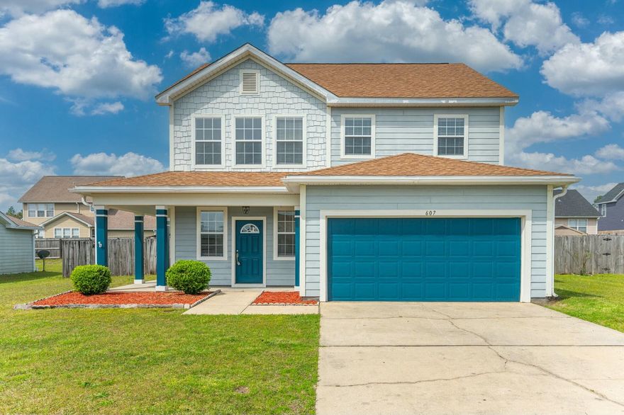 Welcome to this stunning two-story home nestled in the desirable South End of Crestview! Freshly repainted inside and out, this home features brand-new luxury vinyl plank (LVP) flooring downstairs and plush new carpet upstairs, creating a modern yet cozy feel.As you step inside, you'll be greeted by a spacious, open floor plan, perfect for relaxing and entertaining. The entryway and kitchen boast custom mosaic tile designs, adding a unique and elegant touch. The generously sized living areas provide ample gathering space, while the well-appointed kitchen is ready for your culinary creations.Upstairs, all the roomy bedrooms and the laundry room are conveniently located together. The expansive primary suite offers a peaceful retreat, complete with an en-suite bathroom featuring double vanities, a relaxing garden tub, a separate shower, a private water closet, and a large walk-in closet. This home combines comfort, style, and functionality in a prime location. Don't miss the opportunity to make it yoursschedule your showing today!