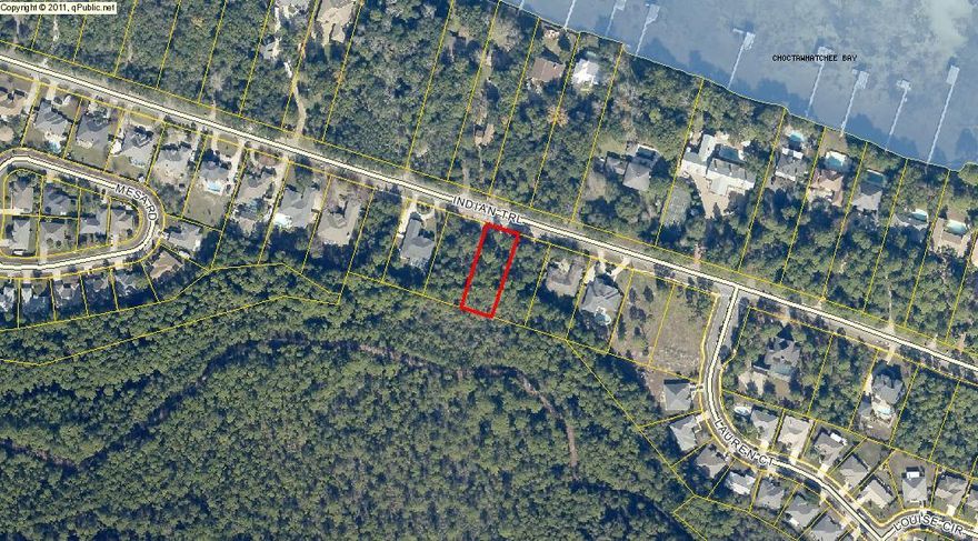 Large Lot on Indian Trail directly across the street from the Choctawhatchee Bay.Indian Trail is centrally located to the beach, shopping,dining,boating and entertainment.MLS# 740910, Lot 2 Block B may also be purchased together with this lot at a reduced price.Buyer to verify all pertinent information before submitting an offer.