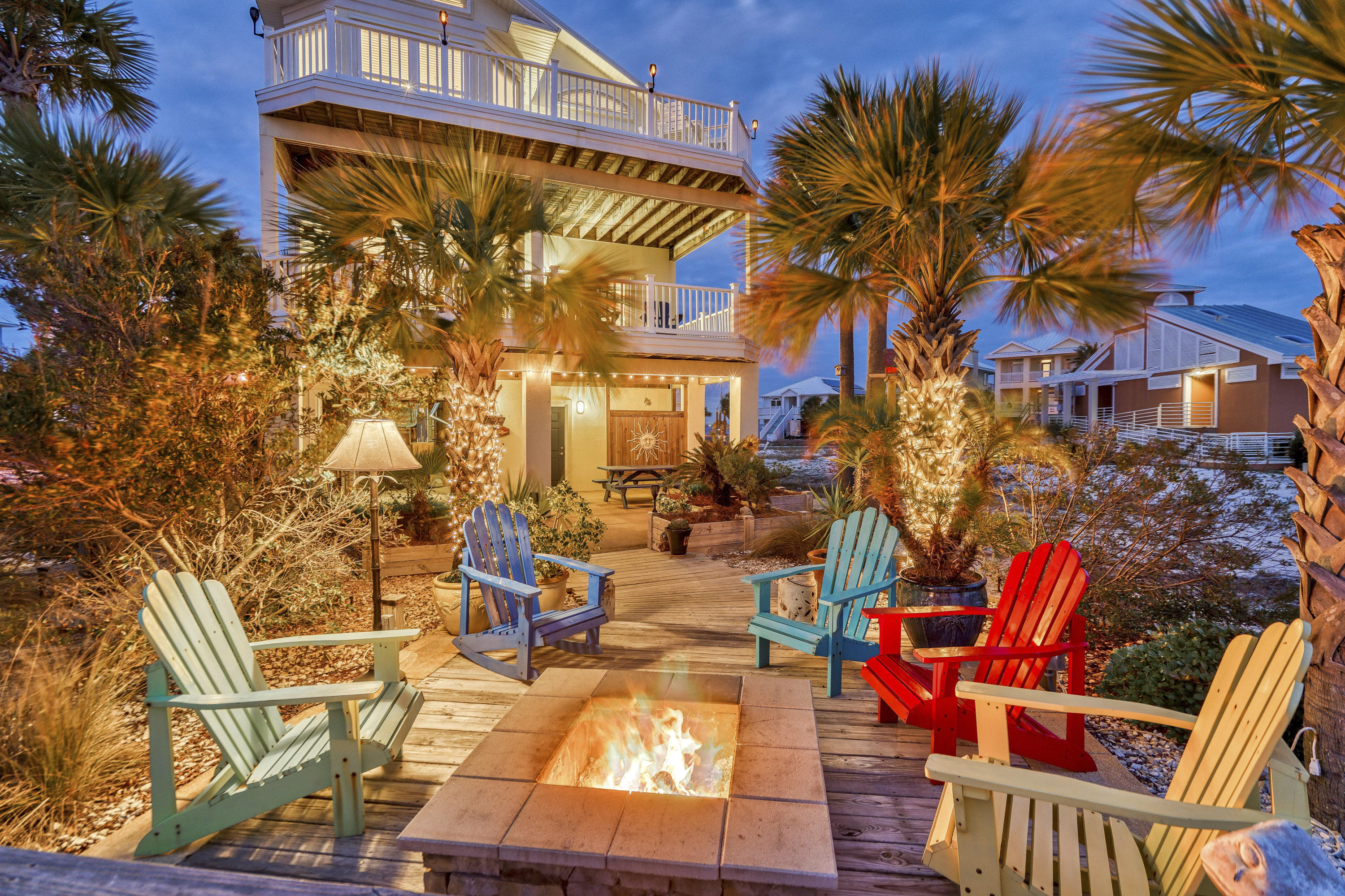 BEAUTIFUL 4 Bedroom, 3.5 Bathroom, 2162 Sq Ft Home in Caribbean Isles that Rests on the Community Natural Pond, has Waterviews of the Gulf & Santa Rosa Sound, 3 Decks, Propane Gas Fireplace, Gorgeous Stamped Concrete Driveway, Metal Roof, Fully Furnished, One Owner Only, who Meticulously Maintained & Loved this Home and Never Rented it Out, and is Located Just 1 1/2 Blocks from the Pristine Gulf of Mexico White Sandy Beach Access. Designed to Take Advantage of the Waterviews, the Living Space, Kitchen, Dining Area, and Master Bed & Bath are on the Top Floor. There are Cathedral Ceilings in the Open Living Area and 9 Foot Ceilings in the Rest of the Home. There is a Huge 3rd Floor Deck off the Living Area & Kitchen's Bay Windows, Providing for Great Views & Enjoyment of the Beach...