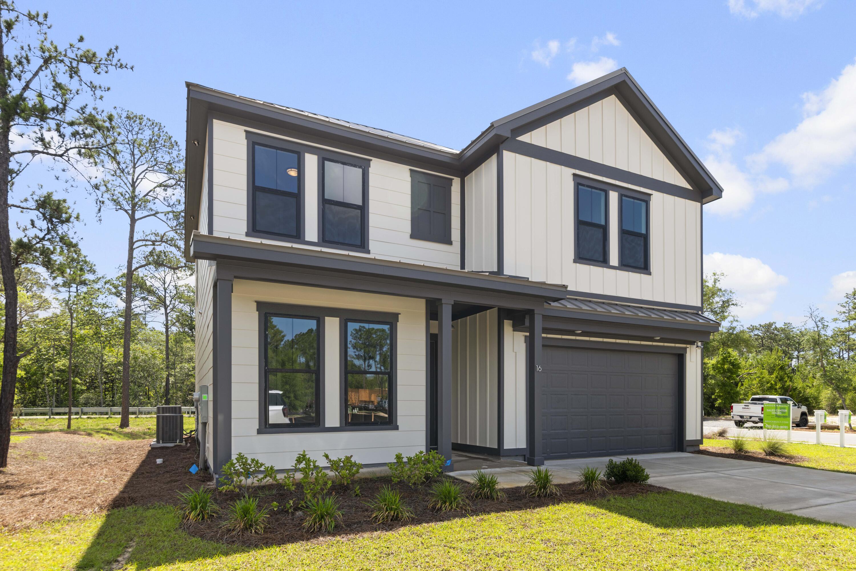 Welcome to The Shoal, a brand-new neighborhood where tranquility meets convenience. Nestled on the fringes of the expansive Point Washington State Park, this community boasts 30 thoughtfully designed homesites, each strategically laid out to provide residents with a sense of privacy and a connection to nature. The Shoal is conveniently located a short drive to Seaside, Grayton Beach and 30a. These spacious homes are designed to harmonize with the unique esthetics of the area boasting earthy tones, a community pond, and half of the lots backing up to state park. The Chopin floor plan offers 5 bedrooms and 4.5 baths with an open living concept downstairs and an amazing loft area upstairs. *** These are pictures of the same model but not the exact house for lot 2.***