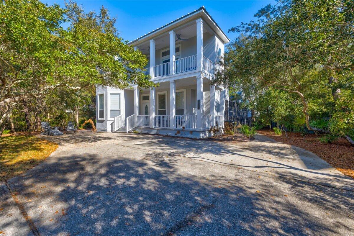 Reduced to sell at $1,295,000!Coastal living at its finest with this beautiful 3 bedroom, 2 bathroom home situated on a large lot in Whites Gulfview Estates just off of 30A.  This home exudes coastal charm with its warm and inviting decor and finishes throughout. The open floor plan is perfect for entertaining and allows for plenty of natural light to flow through the space.There are two living areas!  The first floor offers plenty of room for entertaining, two spacious guest bedrooms and a guest bathroom.  Step outside and take a dip in the enclosed sparkling pool, surrounded by a large patio area -a perfect spot for lounging and soaking up the sun.