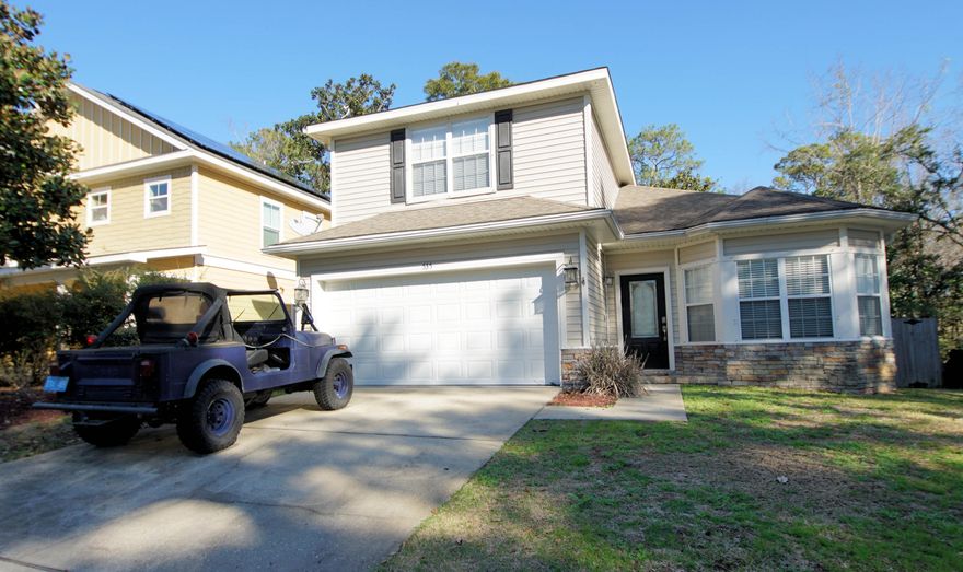 Private and quiet in the center of Niceville, this lovely 4-bedroom home is tucked away on Maple Street. Spacious with an open concept, the first floor offers a sizable kitchen with lots of prep and cabinet space, a dining and living area suitable for entertainment! The master bedroom suite is on the first floor with additional bedrooms upstairs. Tile and hardwood flooring throughout to include bamboo hardwood flooring upstairs. Enjoy the Florida mornings and nights on the back deck just off of the kitchen that provides access to a secluded back yard, fully fenced with a paver patio complete with fire pit. Serene and inviting, this is the perfect place to call home!