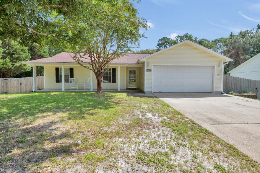Weeping Willow is a quiet neighborhood with a large, open front porch, perfect for a rocking chair or two. Upon entering from either the 2 car garage or the front door you will be greeted with beautiful wood look tile floors through the living room and hallway. In just a few short steps you will enter into the kitchen fit for a King, or a King's staff is more accurate. With it's half open concept you get the best of both worlds as the chef of the home, you are still part of the action when you want to be but are able to close off and 'get to work' when a bit more concentration is needed. This kitchen has been redone and really flows well with the flow of the home. Just off of the living room and kitchen is the door to the HUGE back patio that is just screaming to entertain guests on. It