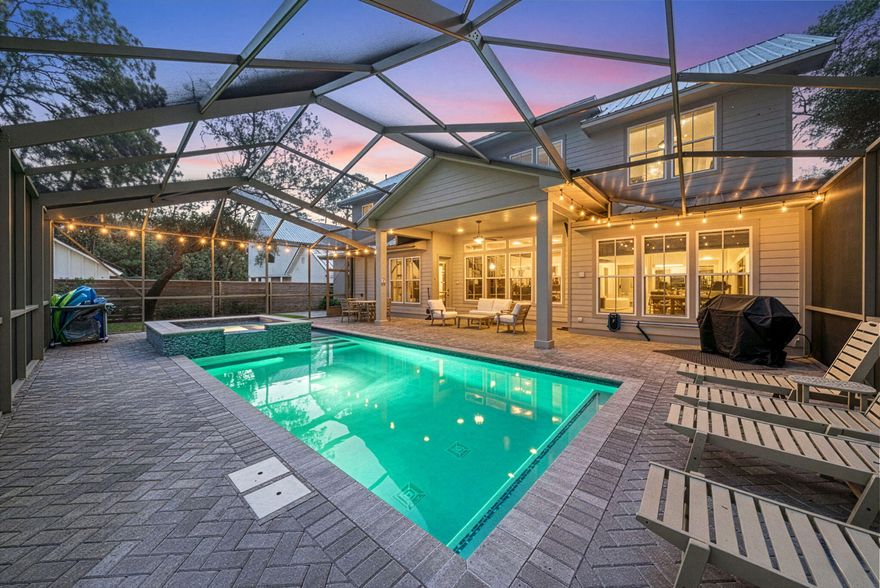 Welcome to 153 Cedar Street, a 4,030 square foot coastal home ideally located just behind The Bay. This five bedroom, four and a half bath property offers the perfect blend of comfort, style, and convenience in one of the area's most desirable bayfront neighborhoods.From the front door, you are just a short walk to local favorites including North Beach Social and Farm & Fire, making it easy to enjoy live music, waterfront dining, and sunset views any evening of the week. The public boat launch is just moments away, offering quick access to Choctawhatchee Bay for boating, paddleboarding, and fishing.Built with quality and attention to detail, this newer construction home features soaring ceilings and thoughtfully selected finishes, including ceramic, glass, and marble accents throughout. The main living area is open and inviting, designed for both everyday living and entertaining.
The kitchen is well appointed with custom cabinetry, Taj Mahal quartzite countertops, Caf?? gas appliances, and a large island that anchors the space. It flows seamlessly into the dining and living areas and opens to a screened pool and hot tub with a brick paver patio, creating a private outdoor setting perfect for gatherings.
A private wine room and dedicated game room add additional space to relax and entertain. The home offers two full primary suites, one on the main level and one upstairs. The upstairs suite includes its own living area and ensuite kitchen, providing flexibility for guests, extended family, or creative rental options.
Additional features include two laundry rooms with Electrolux washer and dryer sets, high impact windows and doors, two Navien tankless water heaters with a hot water loop, a well fed irrigation system, underground drainage, a Ninja coated garage floor, and dedicated RV and boat parking.
The home has demonstrated strong rental performance, generating approximately $80,000 from May through December 2024 and approximately $65,000 year to date for 2025, with additional booking potential remaining.
Offered unfurnished, with furnishings available for separate purchase, this property presents a rare opportunity to own a spacious coastal home with walkability, boating access, and solid income potential in a prime location.