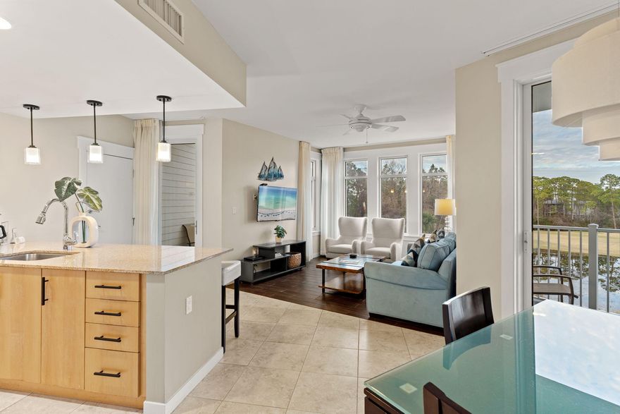 Perfectly positioned in the heart of Sandestin Golf and Beach Resort(r), this lock-off condo at Elation offers unmatched flexibility, income potential, and resort lifestyle living--all just steps from Village of Baytowne Wharf. This versatile floor plan allows the condo to be used or rented as a studio, one-bedroom, or full two-bedroom, making it ideal for investors, families, or friends vacationing together. Enjoy views of the golf course stretching toward the bay, creating a peaceful backdrop while remaining close to the excitement and entertainment of the Village. Offered fully furnished and turn-key, this property features covered parking, resort-style pool, fitness center, and access to Sandestin amenities--including beach, golf, tennis, marina, shopping, dining, and year-round events. 2025 Gross Rental Income: $31,657, Lock-off flexibility = multiple rental strategies.  Buy now and be positioned to capture rental income as the peak vacation season approaches. Whether you're looking for a high-performing vacation rental, a personal getaway, or a blend of both, this unit delivers location, lifestyle, and income. Schedule your showing today and experience Sandestin?? resort living at its best.