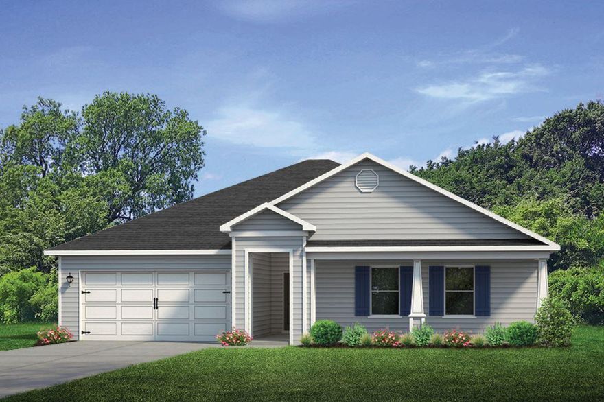 New construction in Ashtin Estates! The Denton is a fabulous open floor plan great for entertaining and family gatherings. Spacious 4 bedroom, 2 bath with a nice covered patio and a 2 car garage. The open kitchen design features an island bar, stainless steel appliances, pantry, and more. Bedroom 1 and the adjoining bath offers a double vanity, 5' shower, linen closet and A HUGE WALK IN CLOSET. Many great amenities including the Smart Home Connect Technology System Package with the keyless entry and video door bell.  Stylish wood look easy care flooring throughout with carpet in the bedrooms. Beautiful 3 sided brick Craftsman style home on 1/2 AC and all at a GREAT price.
