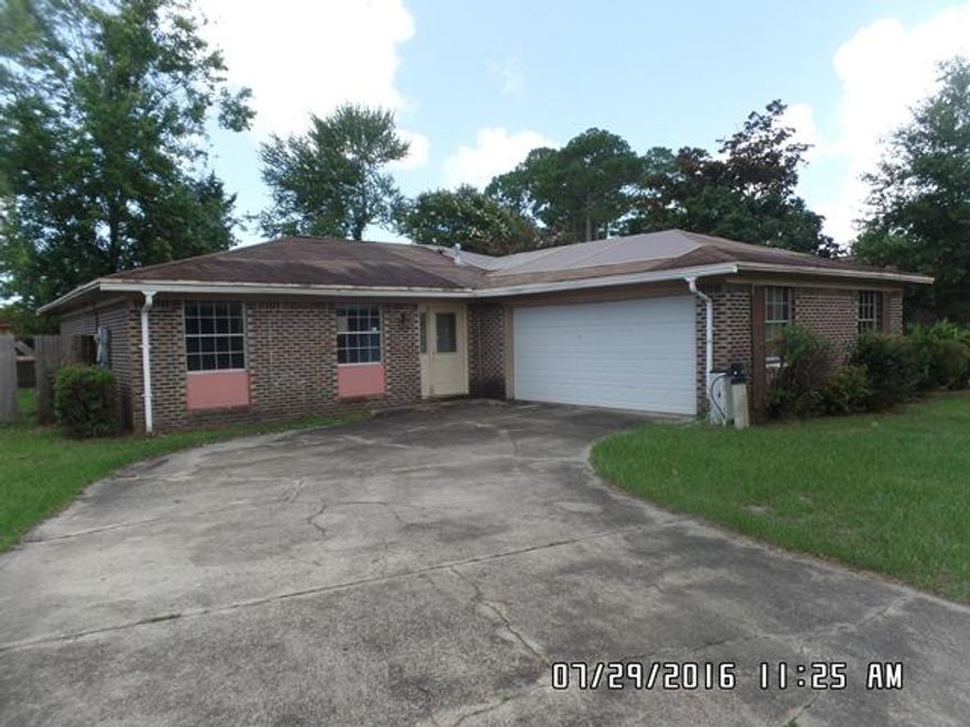 REO ~ Lots of Potential in the Heart of Niceville! This 3 Bd / 2 Ba all brick home offers living room with laminate wood flooring, kitchen with tile. The den area also features laminate wood & sliding glass door that leads to fenced back yard. Contact Listing Agent for Seller disclosure form prior to writing an offer. Seller requires that potential buyers execute the disclosure and submit with their offer in order to be considered