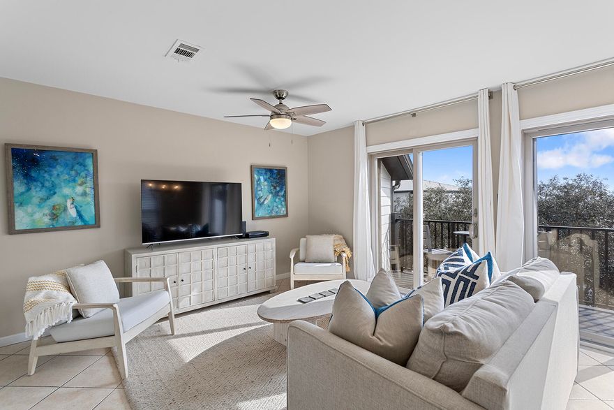 Welcome to your perfect beachside getaway! The building has satisfied the FL milestone inspection. This 1 bedroom + bunk condo has is designed for relaxation and convenience, complete with built-in bunk beds that maximize space and sleeping options. Hot water tank, Washer, Dryer, and Dishwasher have all been newly purchased within the last 2 years. Start your mornings with coffee on the private balcony, taking in tranquil views of the Gulf.The condo features a modern kitchen with stainless steel appliances and a breakfast bar, ideal for casual meals or entertaining. The fresh interior complements the coastal surroundings, creating a serene atmosphere.Embark upon the beach via Inlet Beach Regional Access, or the community pool is a perfect place to relax and soak up summer days!