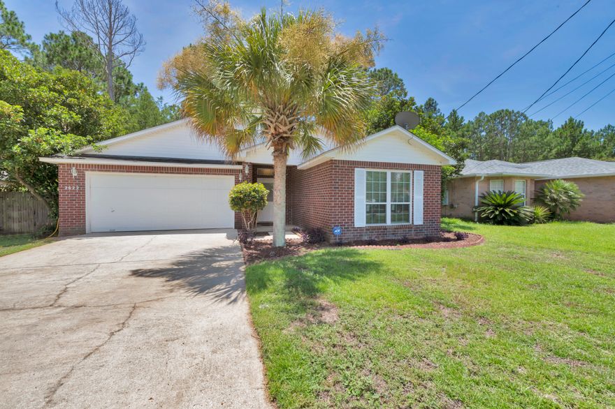 Split bedroom home in quiet subdivision. All carpet in bedrooms, wood looking tile in living room and dining room, fireplace in living room. New backsplash and paint in kitchen. New paint and crown molding in master bedroom. All new light fixtures and fans. Exterior features large paver patio, privacy fence, and easy to maintain landscaping. AC and water heater replaced in 2016.