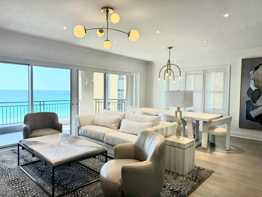 Thoughtfully redesigned with luxury upgrades from floor to ceiling, this stunning 11th-floor corner residence in Southwinds III invites you to experience elevated coastal living. Located in a prestigious, non-rental building along Sandestin's private shoreline, it offers exclusive beach access with chairs reserved for owners--so your day at the beach begins on your schedule, no early wake-ups or long lines required. Completely renovated, this 4-bedroom, 4-bathroom condo combines beachside elegance with modern comfort, showcasing panoramic views of both the Gulf of Mexico and Choctawhatchee Bay. Inside, a refined coastal aesthetic is enhanced by natural light streaming through walls of windows, framing breathtaking water views in every direction. The open-concept kitchen, and living area flows seamlessly-perfect for entertaining or relaxing with family while taking in the sweeping Gulf-front views. Every bedroom features its own bath, offering privacy and comfort for owner and guest alike. The primary suite is truly a retreat, boasting a private balcony, and a spa-inspired bathroom. The additional guest rooms enjoy impressive views of the bay and marina and are generously sized. This 2,320 sq ft residence has been fully renovated down to the studs with high-end finishes throughout including new custom cabinetry, top-tier appliances, quartz countertops, designer lighting, new fixtures, flooring, and beautifully tiled showers and luxurious tubs. Durable laminated wood and marble floors add an elevated touch to the space.

Southwinds III offers an array of exclusive owner amenities: a heated pool, private beach access, covered parking, and a peaceful atmosphere with no short-term rentals allowed creating a serene retreat within the gated Sandestin Golf and Beach Resort.

Don't miss this rare opportunity to own a show-stopping, move-in-ready Gulf-front home in one of Sandestin's most sought-after buildings.

As an introduction to the Sandestin lifestyle, we invite our new owners to explore amenities that make Sandestin special. The listing brokerage and seller(s) are presenting the buyer(s) of this property with (2) 90-minute rounds of Tennis court time, a golf foursome at one of our three championship courses, and a round of golf for up to four (4) players at the unrivaled Burnt Pine Golf Club.

Sandestin Golf and Beach Resort features more than seven miles of beaches and pristine bay front, four championship golf courses, 15 world-class tennis courts, a 226-slip marina, a fitness center, spa and celebrity chef dining. Shop, dine and play at the charming pedestrian village, The Village of Baytowne Wharf and more. Inside the gates of the resort, residents enjoy a balanced lifestyle of high-class living, spanning the 2,400 acres from the beach to the bay. Everything within the gates of the resort is accessible by golf cart or bicycle. The entire resort is interconnected by miles of pedestrian, bike and golf cart paths that weave through groves of live oaks, meandering past natural lagoons, fountains, man-made lakes, and meticulously landscaped fairways.