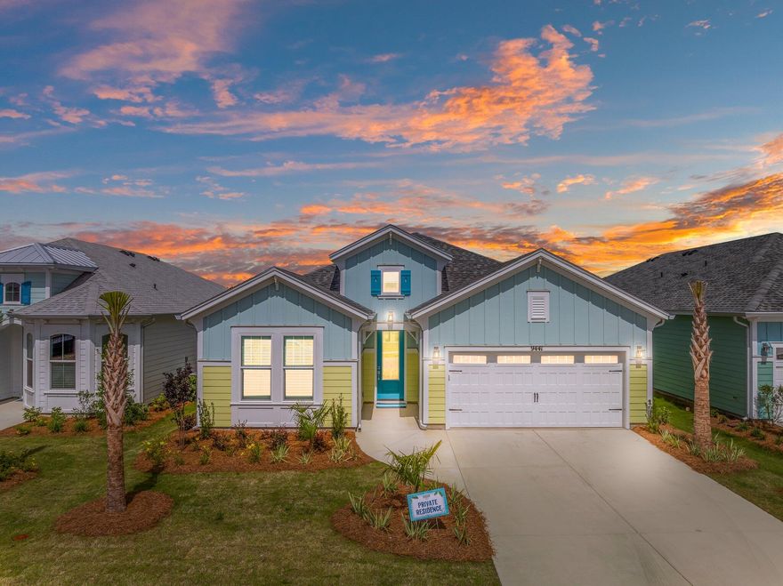 &#10024; Dreaming of Florida Living? Your Paradise Awaits! &#10024; Get ready to fall in LOVE! The 1st Cabana Bay TANDEM home with a PRIVATE POOL AND SPA resale is finally here, and it's even more spectacular than you imagined! Seriously, this is the one you've been waiting for! Imagine waking up to breathtaking views of the peaceful pond and lush preserve... sipping your morning coffee on the lanai listening to the soothing sounds of the pool bubbling, completely surrounded by privacy thanks to the brand new, gorgeous blue fabric shades and roll down shades. (Think calming blues and full roll-down shades - pure bliss!) What makes this home so special? Let me tell you...The Lot: This isn't just any lot - it's a unicorn! A stunning pond view with preserve backing, offering tranquility and natural beauty Space, Space, and More Space! This Beach Collection home boasts a rare 3-car garage (yes, you read that right! Plenty of room for your cars and a golf cart!). Turnkey & Ready for You: It's been lightly lived in, truly! It feels fresh and new, just waiting for your personal touch to make it your dream home. Almost everything stays - furniture and appliances are included! Luxury Upgrades Galore: We're talking plantation shutters, beautiful ceiling beams with a custom accent color, a state-of-the-art Samsung Bespoke Refrigerator, and a convenient electric cooktop. Plus, GE Front Load Washer & Dryer, a whole house gutter system and pull-down stair storage! Peace of Mind: With the Hurricane Window Package, you can relax knowing you're protected, and enjoy a super quiet, peaceful home environment in any weather. Privacy Perfected: New remote panel shades at the sliders and custom lanai curtains and shades ensure your stunning view remains your private escape. This home isn't just a house; it's a lifestyle. It's about enjoying the Florida sunshine, creating lasting memories, and living in a space that truly feels like you. Don't miss your chance to own this incredible piece of paradise! Enjoy the transferrable 2-10 builders warranty for peace of mind. Latitude Margaritaville is the most sought after 55+ community in the country right now with unmatched amenities including a private restaurant with 3 bars, resort pool, live music daily, pickleball, bocce ball, cornhole, putting green, Fins Up Fitness Center, indoor lap pool & whirlpool and a full lifestyle staff who dedicate their days to ensuring your fun! Phase 2 of the amenities include a full size theatre featuring comedy shows and tribute bands, Barkaritaville dog spa, woodworking shop, pottery room, business center and community rooms for clubs, groups, tastings and food demonstrations. The public retail has also begun with the golf cart store, Capital City Bank and we are anticipating the grocery store, restaurants and other boutique shopping soon as well as Public Marina...all through St Joe! Whether you're looking to embrace a vibrant community or simply enjoy the laid-back beach lifestyle, this home has it all. Don't miss your chance to experience the ultimate in comfort and stylecome see it for yourself!