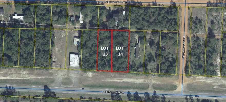 Great price.   Great location. Wooded.  Mossy Head water service.  Adjoining lot #13  also for sale.