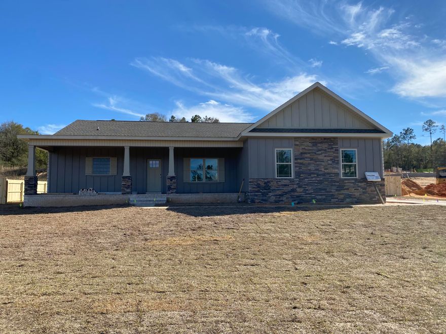 Beautiful custom home by Dale Riley Construction. 3 bedrooms with office and dining area and nook. Very open floorplan. Upgraded whole home LVP flooring, custom solid wood cabinetry, trim casing on all doors and windows. Side entry 2 car garage. Fully sodded over half acre yard with fence. Full stainless steel appliance package.