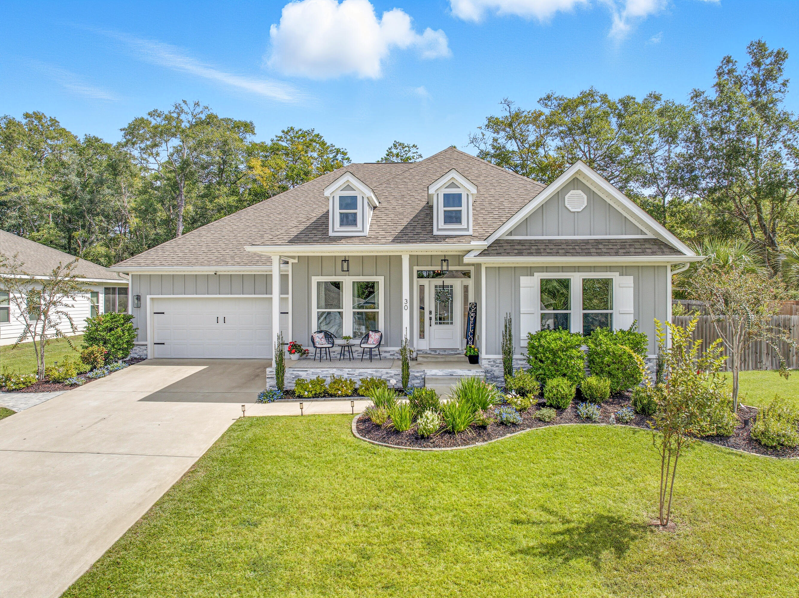Welcome to 30 Hammock Oaks Boulevard, where elegance and modern living meet in this beautifully upgraded residence. Situated in the heart of Freeport, this home has been meticulously enhanced with over $150,000 in upgrades, offering a lifestyle of comfort, sophistication, and resort-style living.Step inside to discover thoughtfully designed spaces featuring custom accent walls, updated light fixtures, premium hardware, and fully renovated living areas. Every detail has been carefully chosen, from the custom closet systems to the beautiful pantry and laundry room, ensuring both style and functionality.The heart of the home flows seamlessly outdoors into a private pool oasis, perfect for relaxing or entertaining. Surrounded by lush landscaping, paver areas, and a fully screened in patio, this outdoor retreat creates the ultimate setting for Florida living year-round.
Additional highlights include:
- Renovated interior rooms with upgraded finishes and added features
- Designer lighting and hardware accents
- Custom-built storage and closet systems
- Beautifully landscaped yards with enhanced hardscaping
- Resort-style pool oasis
This property truly blends modern upgrades with timeless comfort, creating a home that is as functional as it is stunning.
Don't miss the opportunity to make this upgraded masterpiece your new home in Freeport.