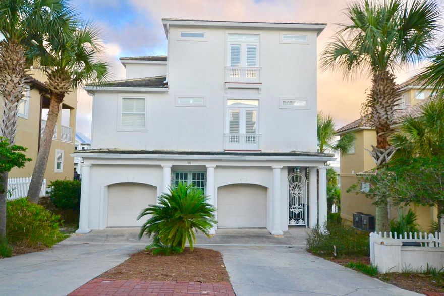 This completely renovated 4 BR home is located south of 30A in a private neighborhood of Blue Mountain beach & has a private deeded beach access. There are beautiful gulf views from the 3rd floor kitchen and living area. You can also step out on the balcony to relax & enjoy the sunrise or sunset. The location is perfect as you can walk to several restaurants & a health food/grocery store. The community pool is 2 houses down & you can walk to the private beach access in less than 2 minutes. This is a perfect investment or second home for anyone and is rental ready with yolo bikes, beach chairs, beach toys & more. The builder built this home for his personal use so there are many great features such as a 2 car garage, large kitchen with a dumb waiter and windows galore so you don't miss the