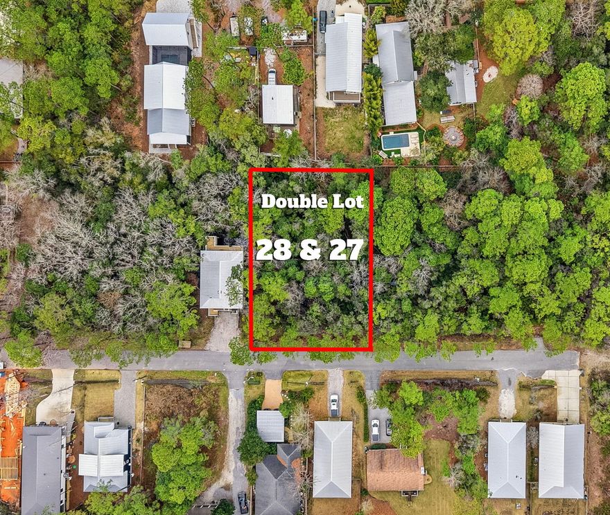 ONE OF THE FASTEST GROWING AREAS IN WALTON COUNTY - POINT WASHINGTON/MAGNOLIA BEACH.Double lot 27/28 for $199,000.DEVELOPERS AND BUILDERS DREAM!Buy one double lot (lots 27 and 28) 100 feet x 150 feet and two single lots.Lot 26 (single lot) 50 feet x 150 feet.Lot 25 (single lot) 50 feet x 150 feet.All 3 lots combined are 200 feet x 150 feet or 0.69 acres.The lots can be sold separately.Double lot 27/28 for $199,000Lot 26 for $99,000Lot 25 for $99,000Or, all 3 combined for a discount of $359,995.