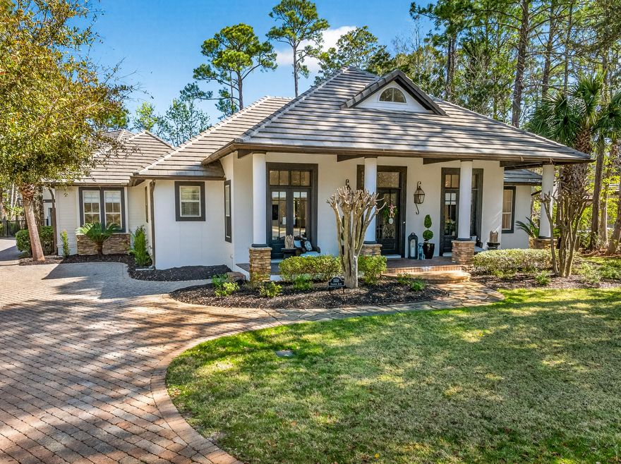 Tucked away in the exclusive Preserve neighborhood within Burnt Pine at Sandestin Golf & Beach Resort, 3558 Preserve Lane offers refined, single-level living with exceptional indoor and outdoor spaces. Soaring 25-foot ceilings in the great room create an airy, grand feel, while beautiful hardwood flooring throughout the main living areas adds warmth and elegance.Extensively updated over the past year, the home features beautifully renovated bathrooms, including a stunning primary bath with a luxurious wet room and clawfoot tub. Numerous improvements enhance comfort and functionality throughout, including new hot water heaters, new coils on the HVAC systems, updated indoor lighting and ceiling fans, replaced recessed lighting, new window blinds, upgraded closet systems, enhanced pantry storage with rolling shelves, and thoughtful additions such as built-in shelving with lighting beside the fireplace and added cabinet lighting in the kitchen.

The home is designed for effortless indoor-outdoor living, opening to a private backyard retreat featuring a pool, outdoor kitchen, and generous covered areas ideal for relaxing or entertaining. Recent exterior improvements include fresh exterior paint, a new concrete pool deck, new fencing, refreshed landscaping, new outdoor lighting and ceiling features, an upgraded irrigation system, and a new sand filter for the pool.

Perfect for guests or extended family, the spacious one-bedroom carriage house sits above a 2.5-car garage--offering room for two vehicles plus a golf cart--and features its own full kitchen and living room. Recent updates include new granite on the island with a backsplash and a brand-new outdoor staircase providing convenient access.

Ideally located just around the corner from the private Burnt Pine Golf Club, this exceptional property blends comfort, quality, and convenience within one of the most sought-after enclaves in Sandestin. The home is offered fully furnished and includes two golf carts, making it easy to begin enjoying the Sandestin lifestyle from day one.