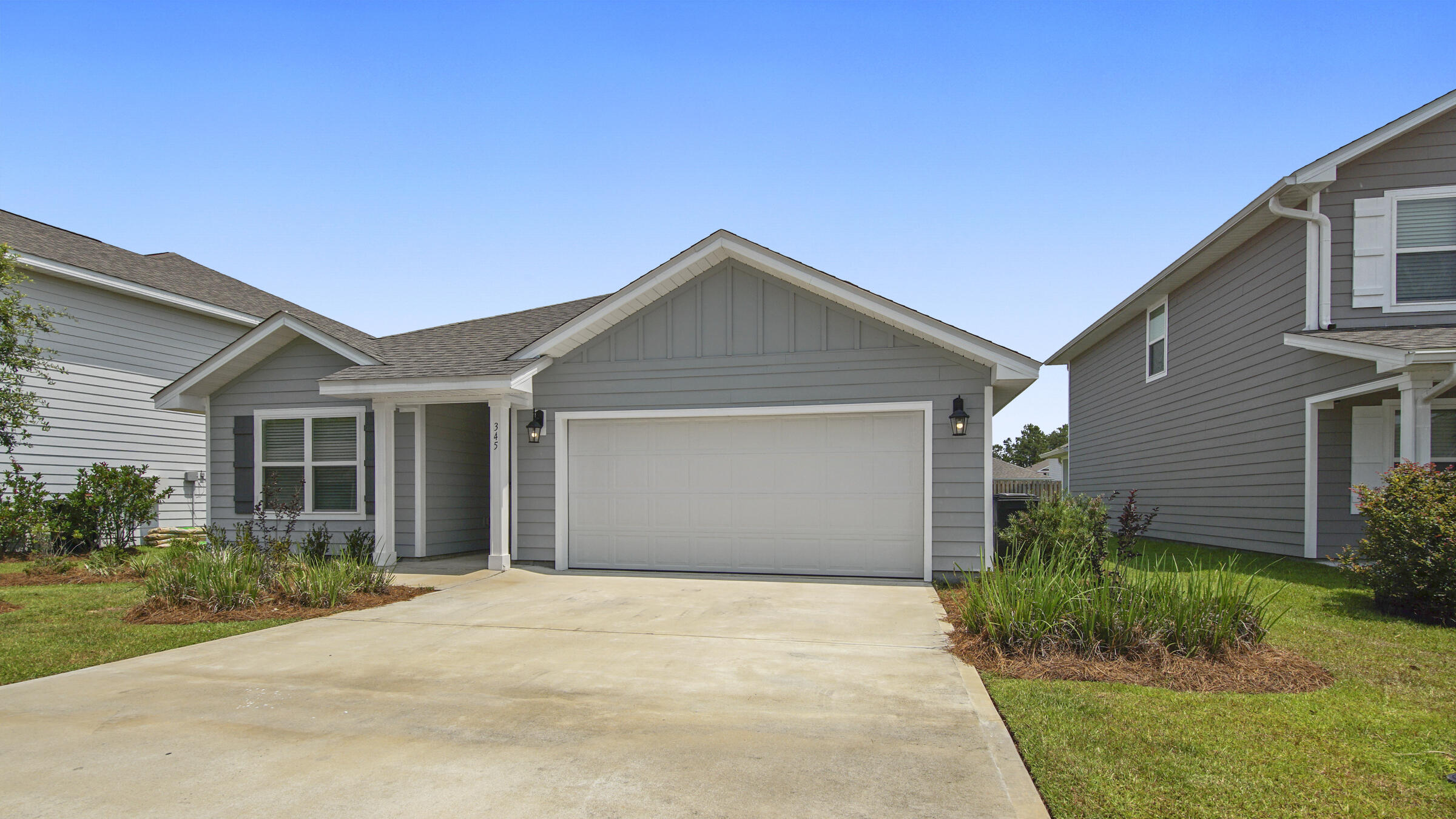 Discover comfort and convenience in this charming 3-bedroom, 2-bath home located in Hammock Bay.This 1,641 sq. ft. single-level residence offers a functional split-bedroom floor plan, with two guest bedrooms sharing a full bath and a private primary suite featuring a spacious walk-in closet, a luxurious bathroom with a free-standing soaking tub, and a separate shower. New fenced backyard. Enjoy the benefits of Smart Home technology, including keyless entry and a SkyBell video doorbell for added security and connectivity. The home also features a two-car garage and modern finishes throughout.Living in Hammock Bay means resort-style amenities at your doorstep--access the 24-hour state-of-the-art fitness center, lap and kiddie pools, tennis and basketball courts.