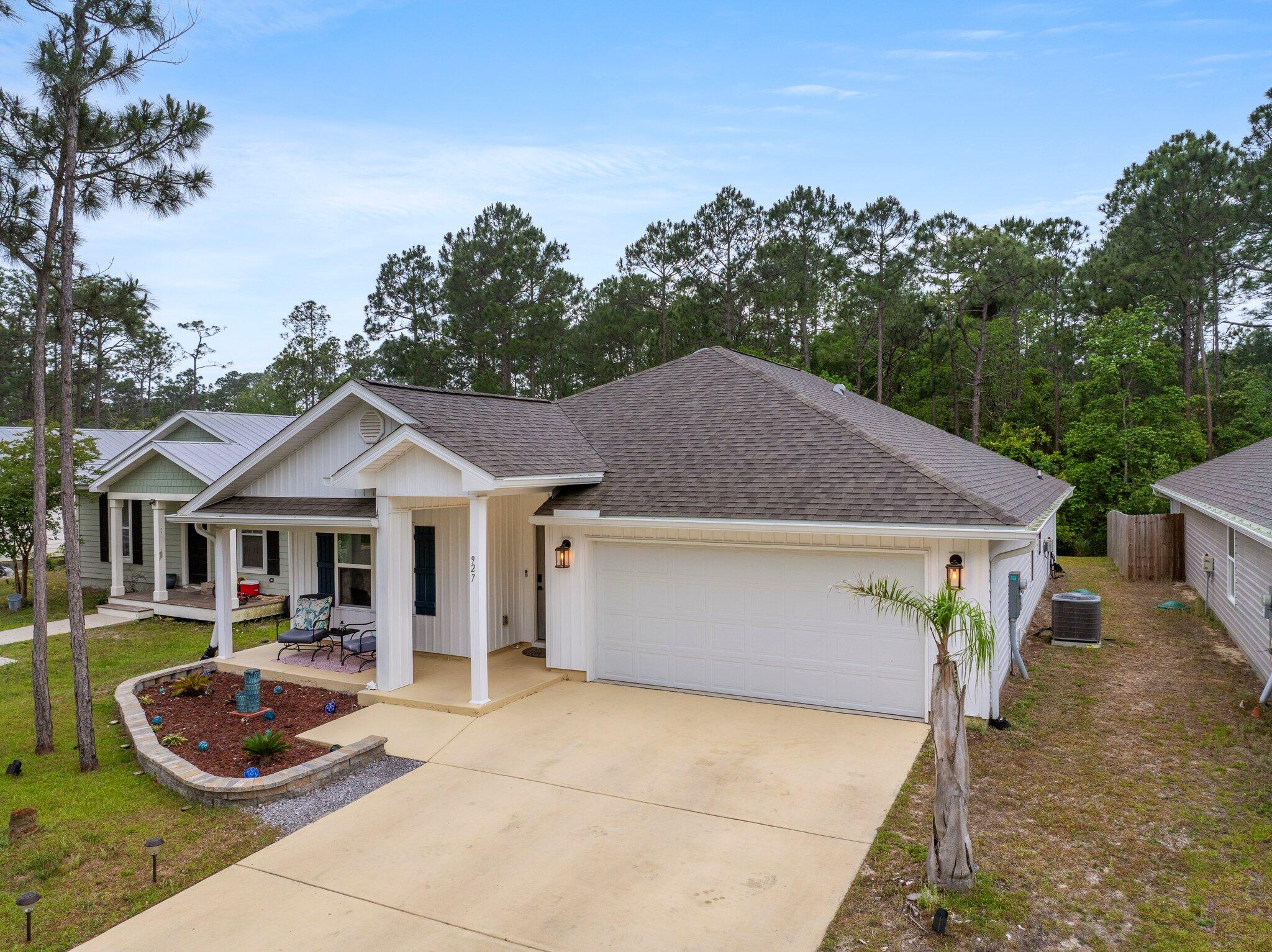 Available March 1st! This beautiful 4-bedroom, 2-bath home offers a spacious split-bedroom design, with additional rooms just off the foyer. The open-concept living room flows into the kitchen, creating a welcoming space for gatherings.  Features include: Fully furnished | Full-size washer & dryer | Screened-in back porch & covered front porch | Short distance to the Bay & just minutes from the stunning beaches of 30A | Convenient access to North Beach Social, Farm & Fire, and The Bay restaurants.  First month's rent and a full month's deposit are required upfront. This is a perfect home for a family looking to enjoy the coastal lifestyle!For inquiries or to schedule a showing, please TEXT agent.