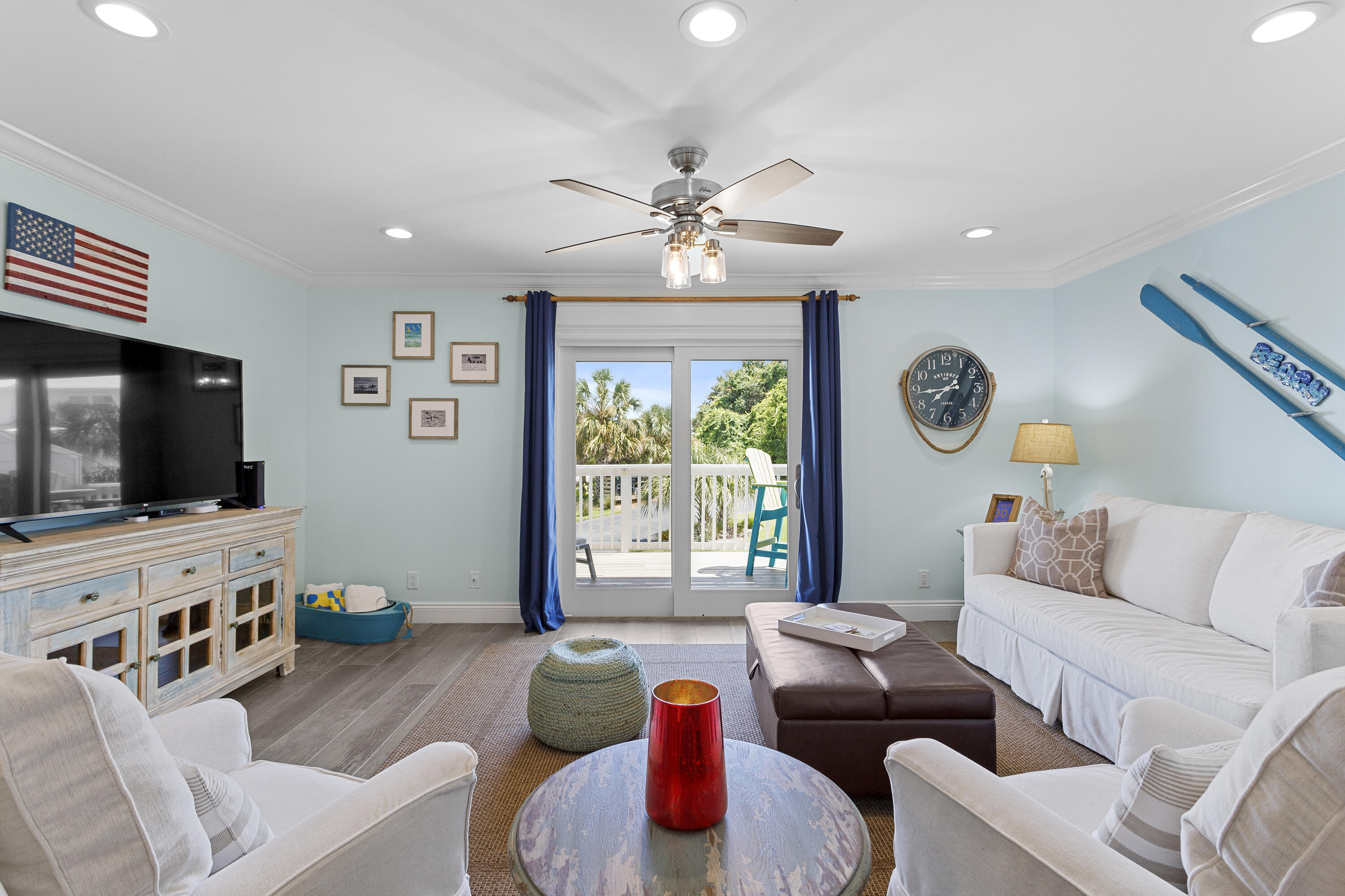 Embrace the charm and convenience of this beautiful 2 bedroom, 2.5 bath townhome in the desirable Blue Mountain Beach area, just 300 steps from the beach! This home boasts sprawling porches with stunning gulf views. The open concept great room provides a spacious and inviting living area, perfect for entertaining guests. This home has been COMPLETELY gutted and remodeled, and not lived in much since then. (Reno includes electric, plumbing, drywall, ceilings, insulation, HVAC, Water Heater, tub/shower/sinks, all appliances & furniture!)... Upstairs, both bedrooms are designed to maximize the views, each with its own deck for a private retreat. Enjoy access to a community pool, or explore the coastal lifestyle south of 30A in this cozy beach home- experience vacationing along the most beautiful beaches in the world!